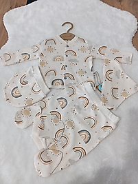 Gökkuşağı desenli 5 lı set