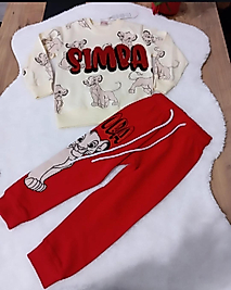 Simba baskılı ikili takım