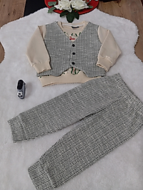 Yelekli erkek takım